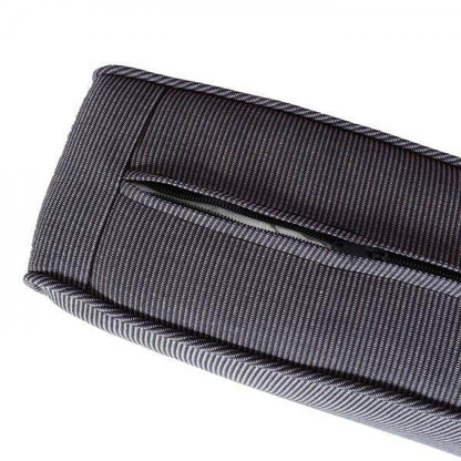 Gartengarnitur HWC-G28, Sitzgruppe Lounge-Set, Akazie Holz halbrundes Rattan verstellbar MVG ~ anthrazit, Kissen grau - Palo24