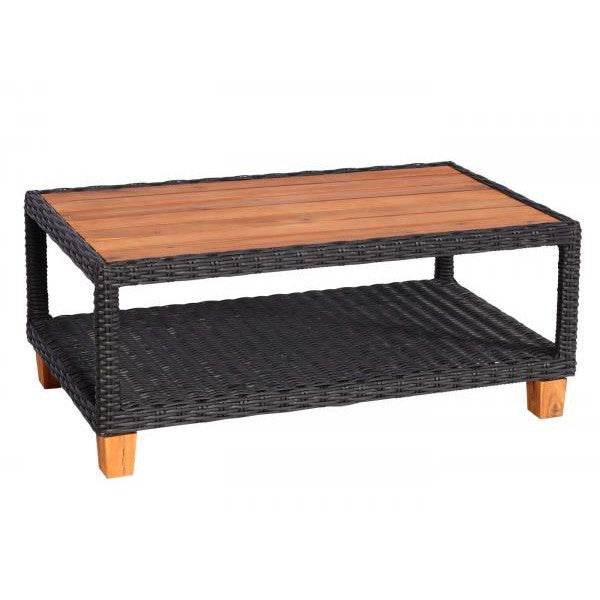 Gartengarnitur HWC-G28, Sitzgruppe Lounge-Set, Akazie Holz halbrundes Rattan verstellbar MVG ~ anthrazit, Kissen grau - Palo24