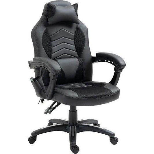 Bürostuhl Ergonomisch Massagesessel Gaming Stuhl Schwarz - Palo24