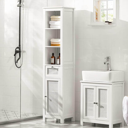 Bad Hochschrank | Badschrank | Badregal Weiss BZR36-W - Palo24