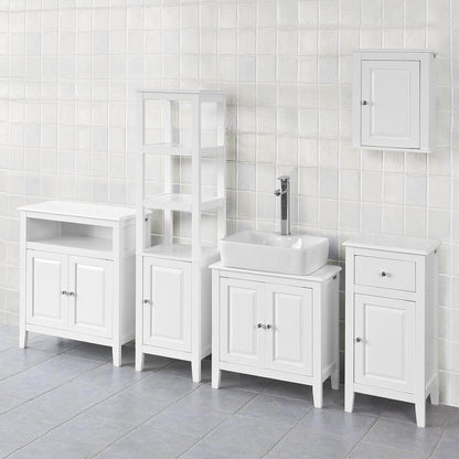 Waschbeckenunterschrank Weiss Badezimmerschrank | Landhaus | FRG202-W - Palo24