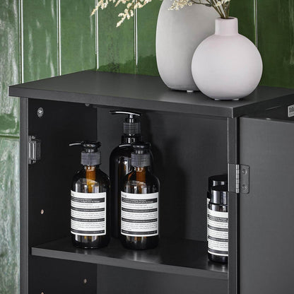 Hängeschrank Bad | Wandschrank | Medizinschrank | Schwarz | BZR25-SCH - Palo24