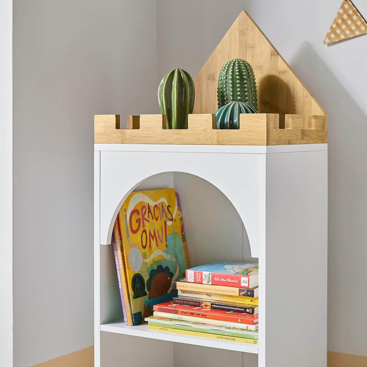 Kinderbücherregal | Aufbewahrungsregal Kinderzimmer | Weiss KMB42-W - Palo24