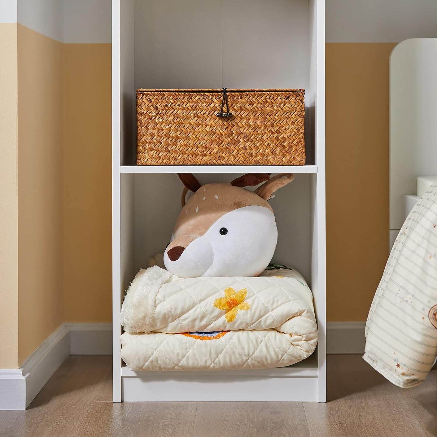 Kinderbücherregal | Aufbewahrungsregal Kinderzimmer | Weiss KMB42-W - Palo24