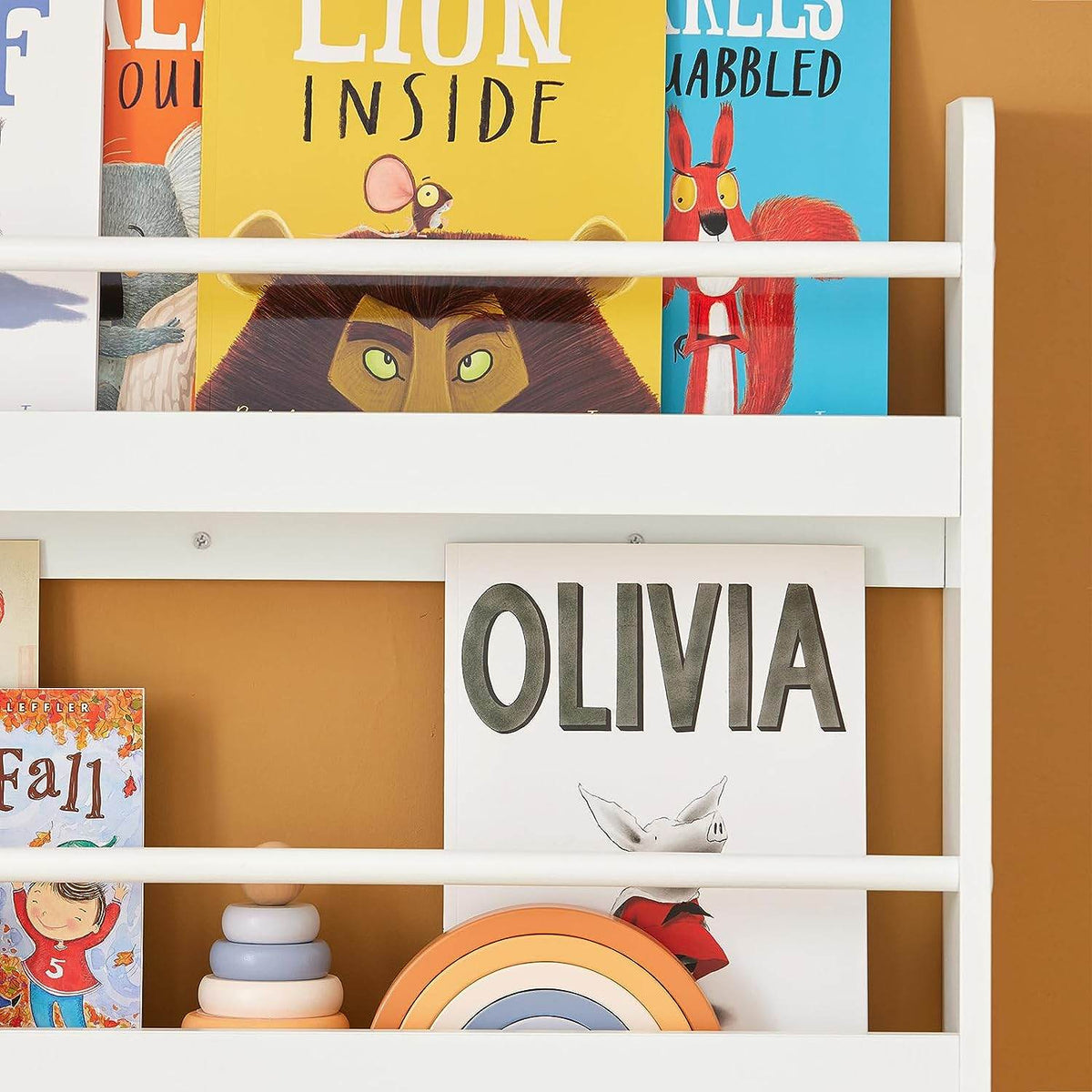 Kinder Bücherregal | Wandregal für Kinder | mit 4 Ablagen | KMB08-W - Palo24