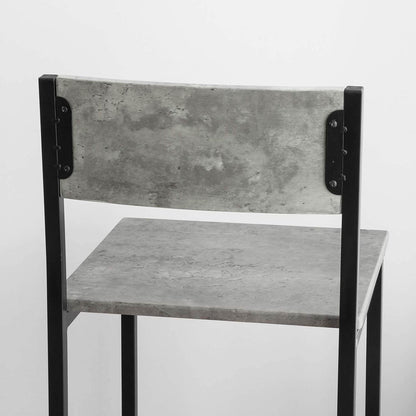 Bartisch mit 2 Barhocker | Bartisch set | 3-teilig | grau | OGT27-HG - Palo24