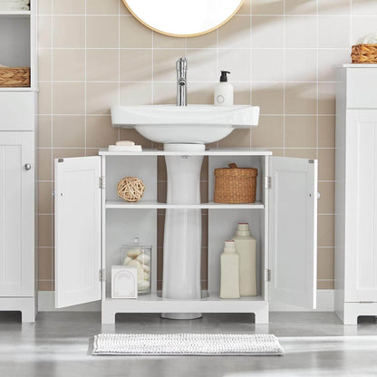 Waschbeckenunterschrank | Badezimmerschrank Weiss Badmöbel | BZR18-II-W - Palo24