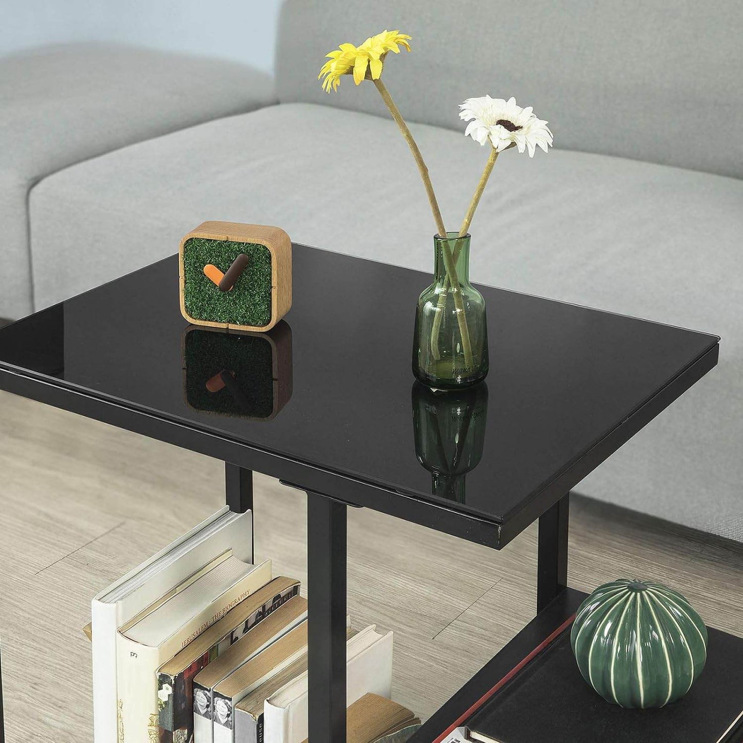Beistelltisch | Glastisch | Couchtisch Schwarz | FBT65-SCH - Palo24