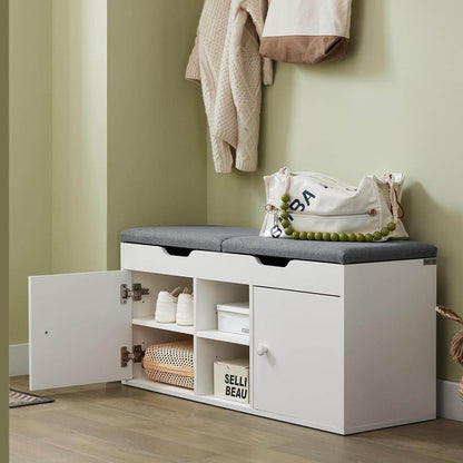 Garderobenbank | Bettbank | Schuhbank Weiss FSR96-W - Palo24