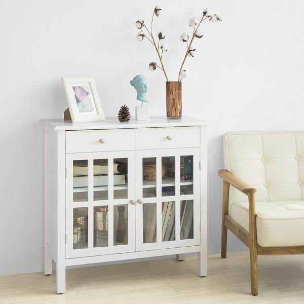 Sideboard | Küchenschrank mit Schublade und Türen | Flurschrank weiss - Palo24