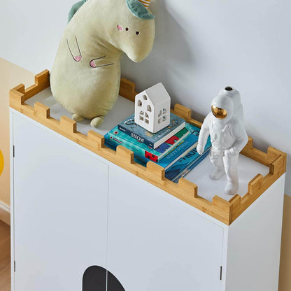 Kinderregal | Aufbewahrungsschrank | Kinderzimmer | KMB44-W - Palo24