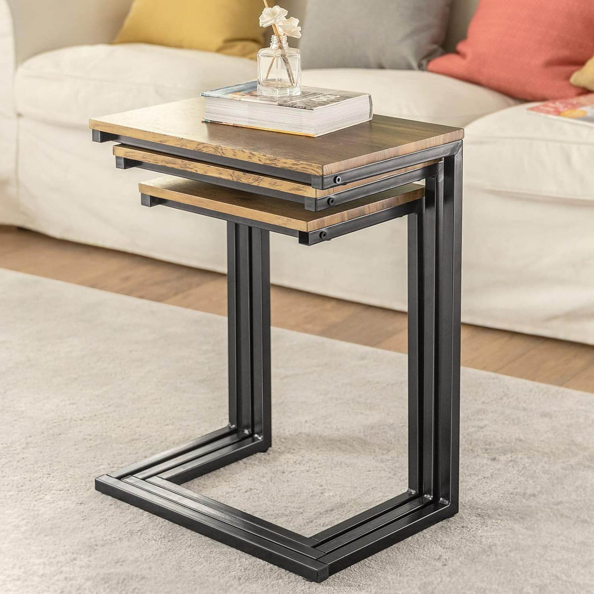 3er Set Beistelltische | Sofatisch | Couchtisch | FBT102-F - Palo24