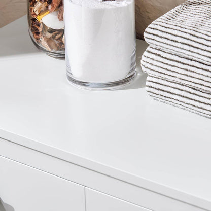 Wäscheschrank mit Wäschesack | Badschrank | Wäschekorb | Badkommode | Weiss - Palo24