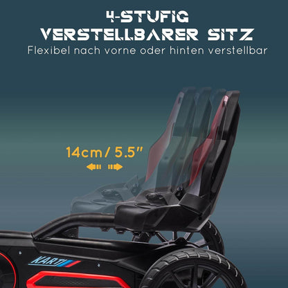 Go Kart Pedal Go Kart Rückwärts-uns Vorwärtsgang Rot +Schwarz - Palo24