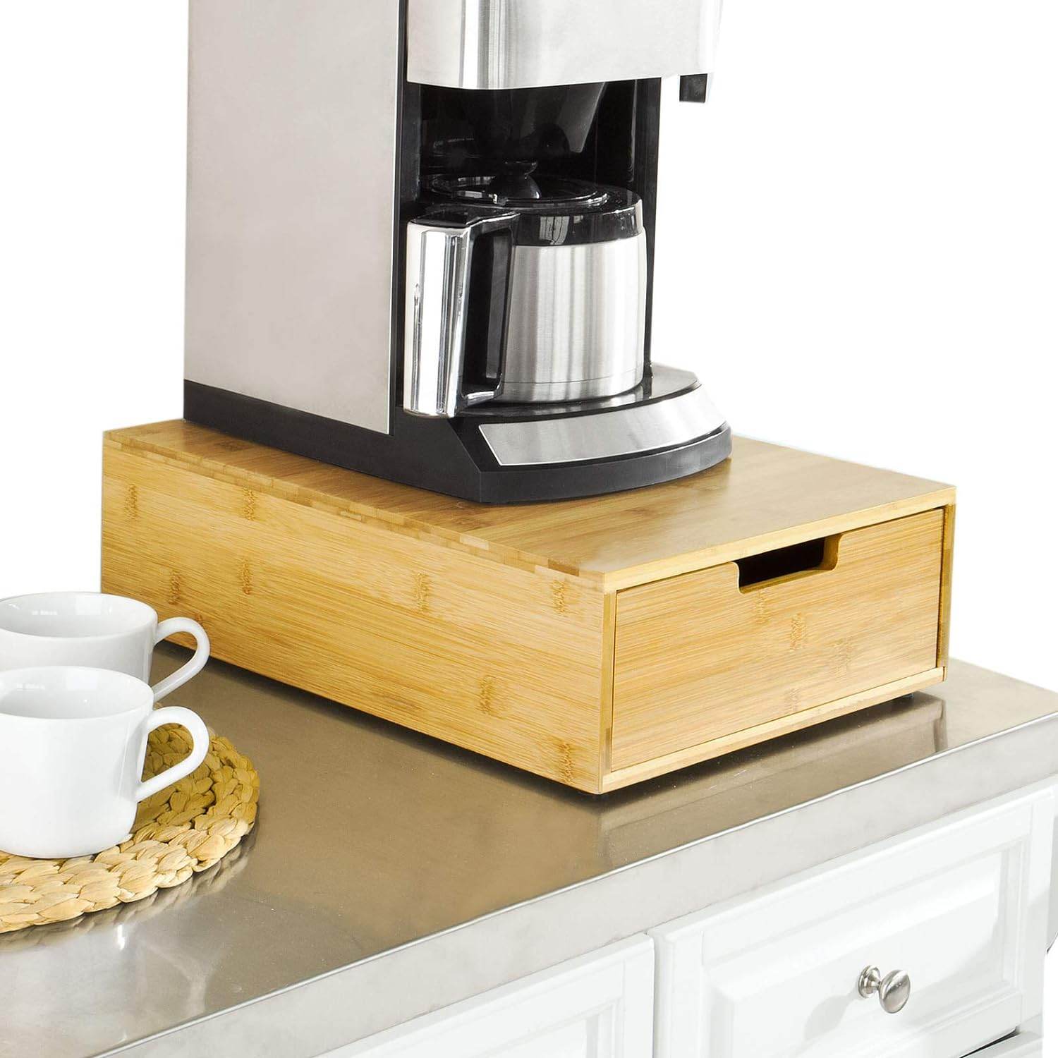 Kaffeekapsel Box | Kapselspender | Aufbewahrungsbox Bambus | FRG83-N - Palo24