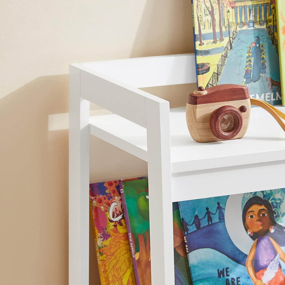 Kinderbücherregal | Spielzeugregal | Aufbewahrungsregal für Kinder | KMB31-W - Palo24