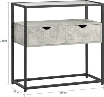 Beistelltisch | Sideboard | Flurtisch | Konsolentisch Hellgrau | FSB54-HG - Palo24
