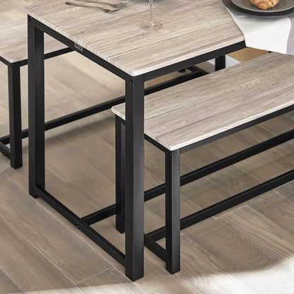 3-teilig Essgruppe | Sitzgruppe | Küchentisch-Set | OGT25-HN - Palo24
