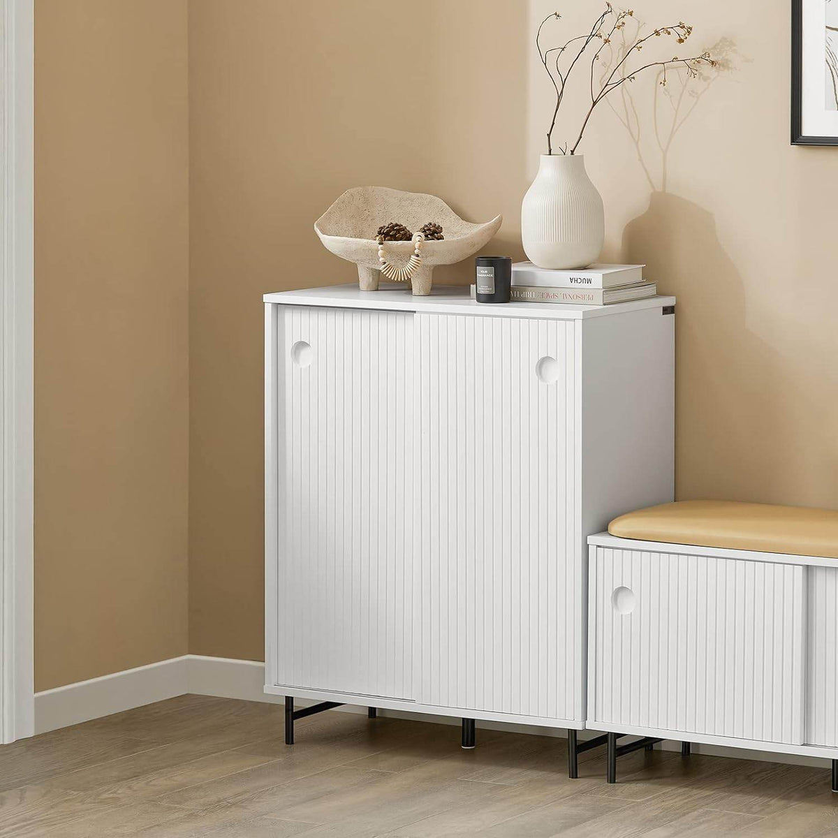 Schuhschrank | Sideboard | Flurschrank | Kommode | Küchenschrank | Weiss - Palo24