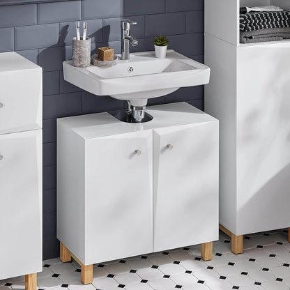 Waschbeckenunterschrank | Badschrank | Waschtisch | Unterschrank Weiss BZR92-W - Palo24