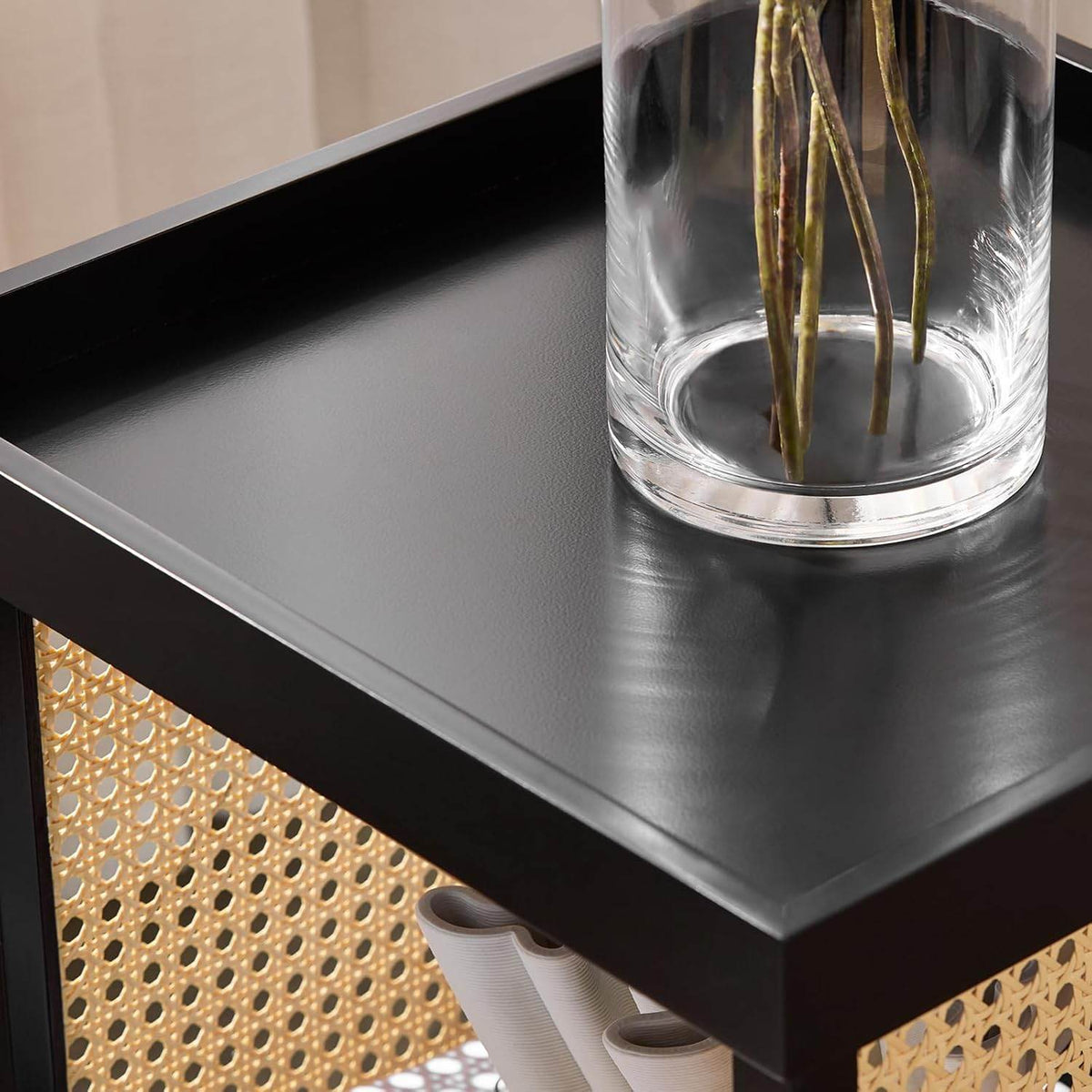 Beistelltisch mit Zapfenverbindungen | Couchtisch | Nachtschrank | Schwarz - Palo24