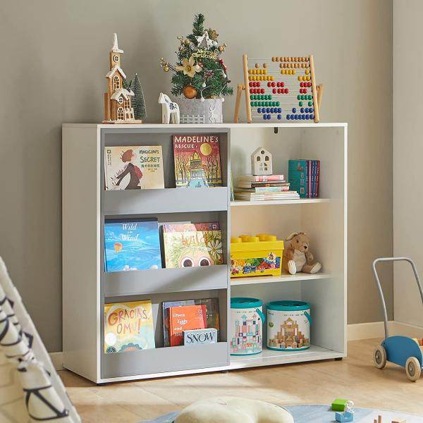 Kinderbücherregal | Spielzeugregal | Aufbewahrungsregal Für Kinder | KMB33-W - Palo24