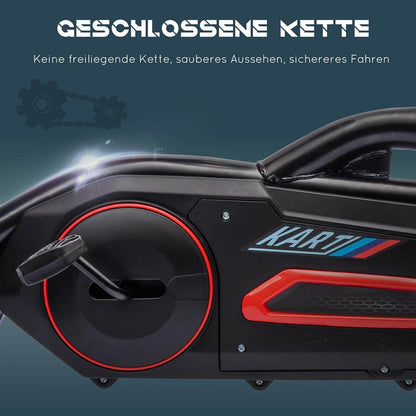 Go Kart Pedal Go Kart Rückwärts-uns Vorwärtsgang Rot +Schwarz - Palo24