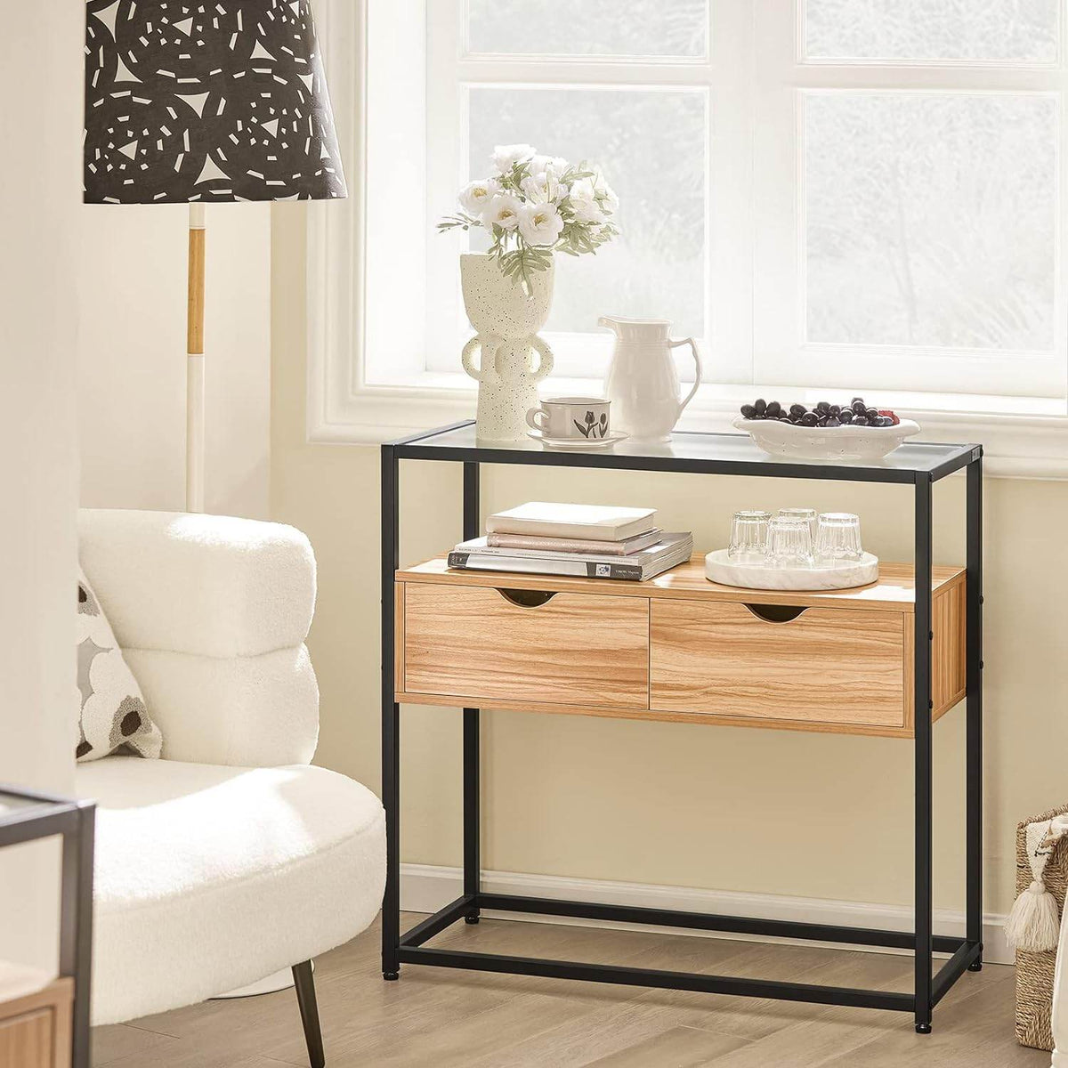 Beistelltisch | Sideboard | Flurtisch | Konsolentisch Natur | FSB54-N - Palo24