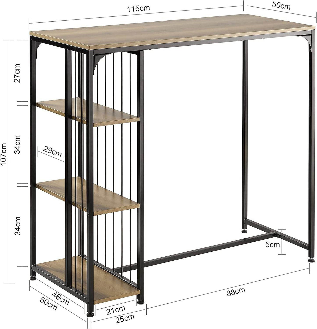 Bartisch | Stehtisch | Küchentisch | Industrie-Design | FWT84-PF - Palo24