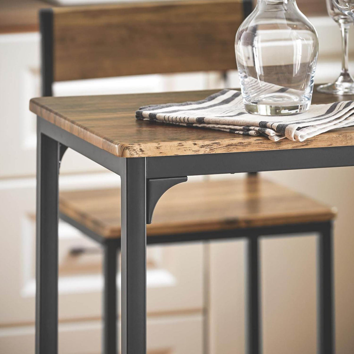 Bartisch mit 2 Hockern | Bartisch set | 3-teilig | OGT03-XL - Palo24