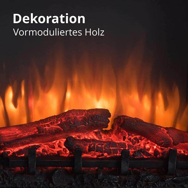 BALDERIA LED Elektrokamin Candela 3D-Flammeneffekt 2000W - Palo24