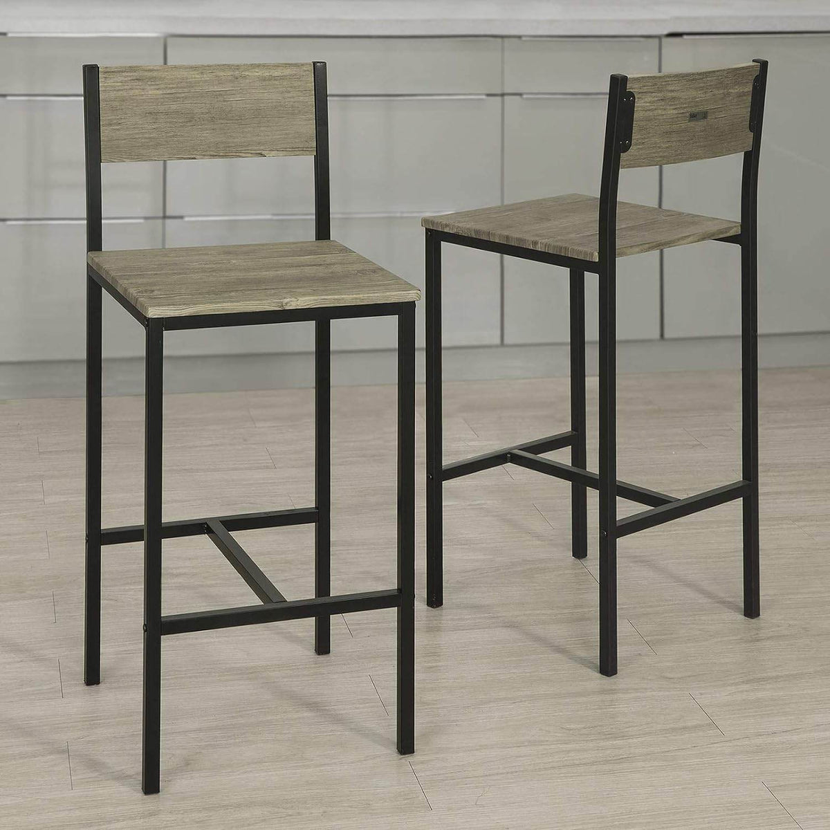 Barstühle 2er set | Tresenhocker | Sitzhöhe 67cm | Metall | FST53x2 - Palo24