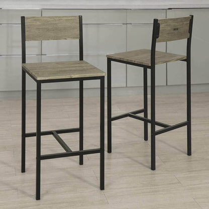 Barstühle 2er set | Tresenhocker | Sitzhöhe 67cm | Metall | FST53x2 - Palo24