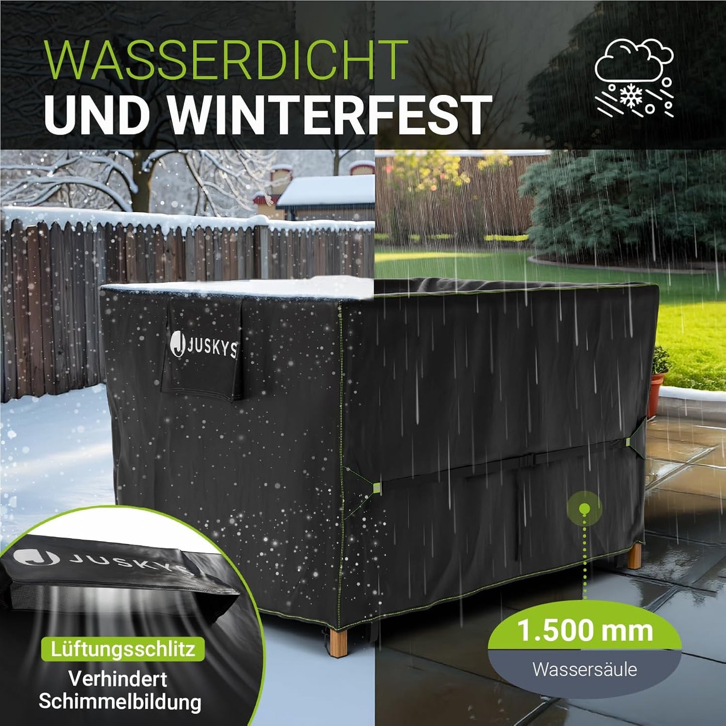 Juskys Gartenmöbel Abdeckplane CoverSafe Pro