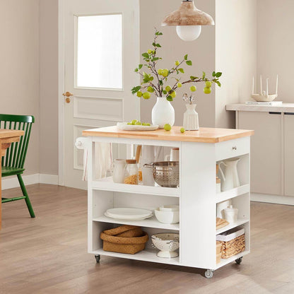 Desig Kücheninsel | Küchenwagen | Küchenschrank | Sideboard auf Rollen | FKW97-WN - Palo24