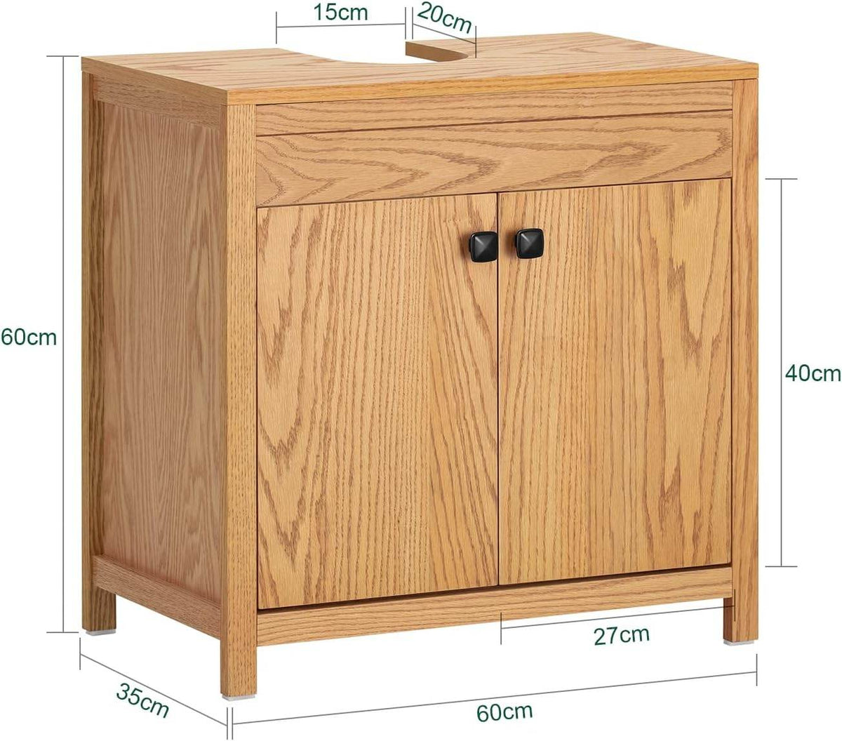 Waschbeckenunterschrank| Badezimmerschrank | Waschtisch | BZR98-N - Palo24