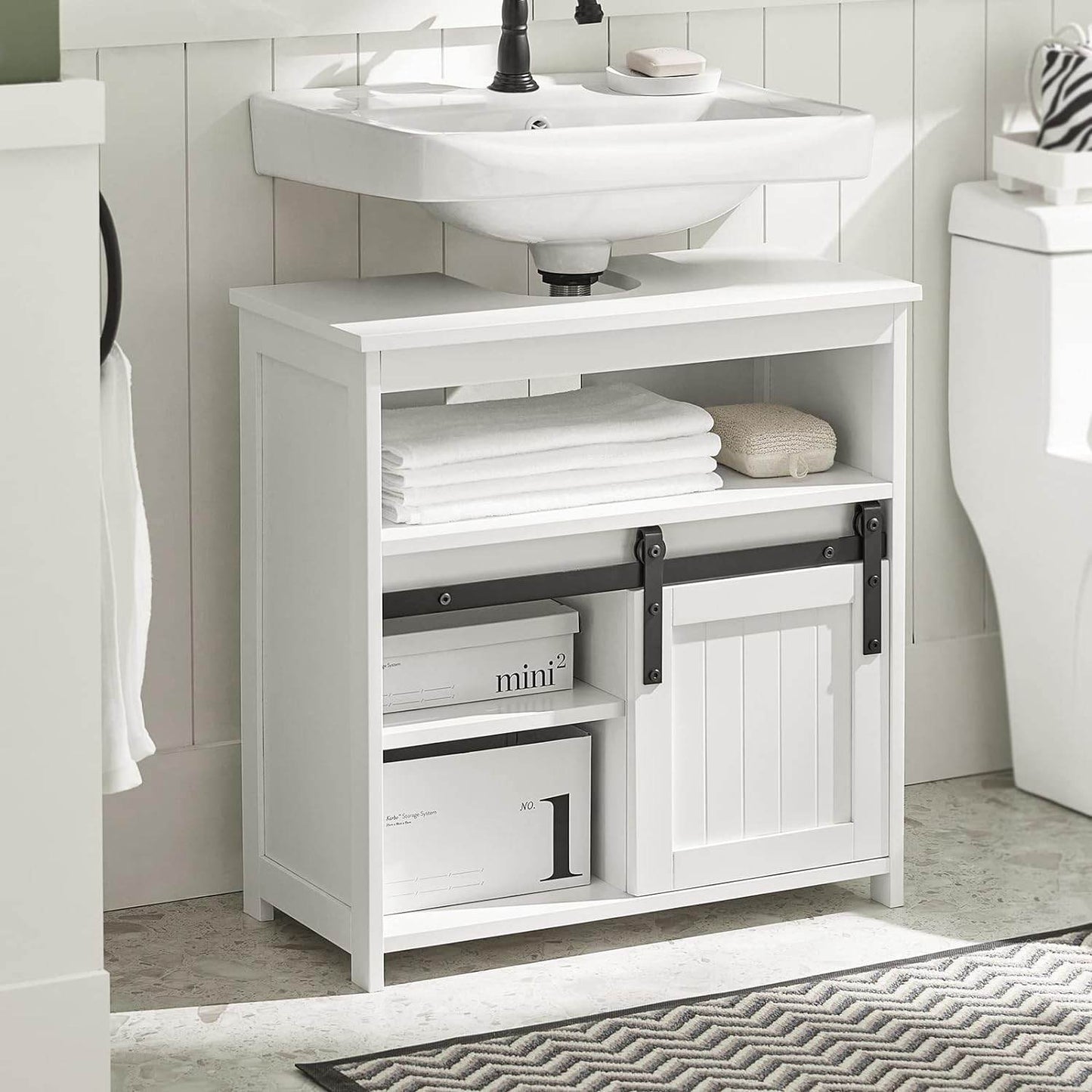 Waschbeckenunterschrank | Badschrank | Waschtisch Weiss BZR61-W - Palo24