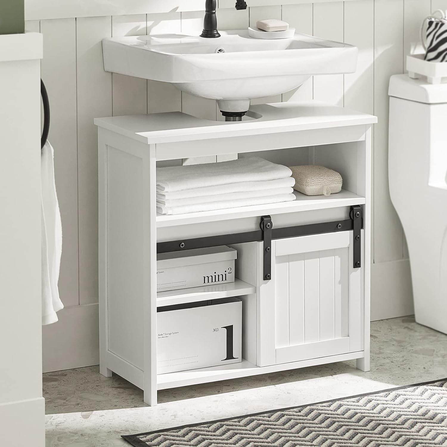Waschbeckenunterschrank | Badschrank | Waschtisch Weiss BZR61-W - Palo24