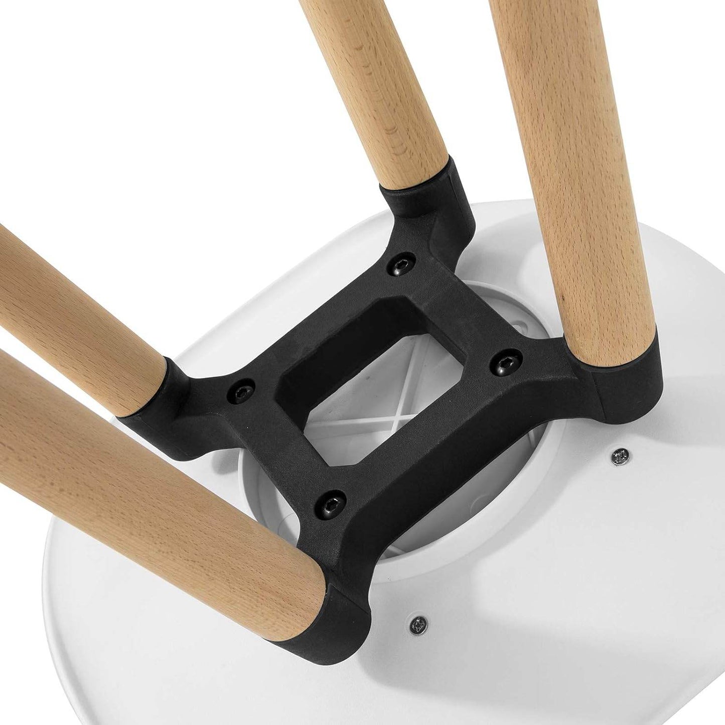 Barhocker mit Rücklehne | Barstuhl | Weiss FST70-W - Palo24