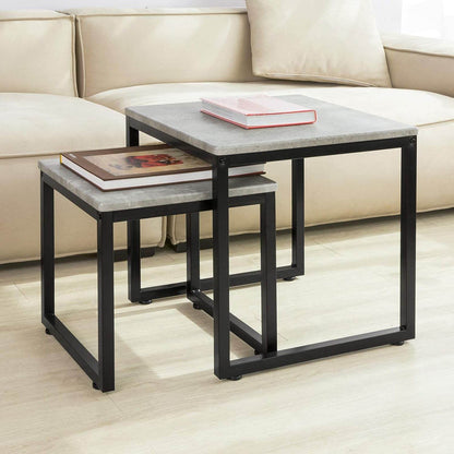 2 Satztische | Sofatisch | Couchtisch grau | FBT42-HG - Palo24