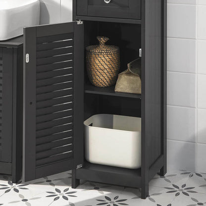 Bad Hochschrank | Badschrank | Badregal Grau | FRG236-DG - Palo24