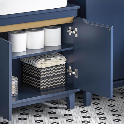 Waschbeckenunterschrank | Badschrank | Waschtisch | Blau | BZR113-B - Palo24