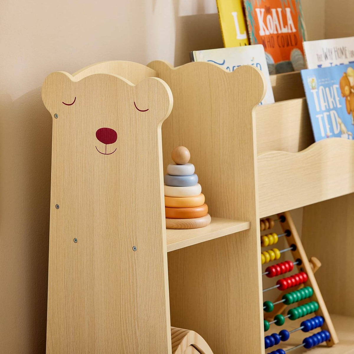 Aufbewahrungsregal | Bücherregal für Kinder | Natur - Palo24