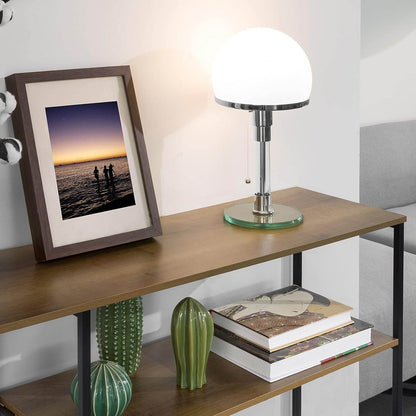 Konsolentisch mit 3 Ablagen | Flurtisch | Sideboard Metall | FSB35-PF - Palo24
