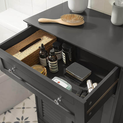 Badkommode | Badzimmerschrank | Sideboard Dunkelgrau | FRG238-DG - Palo24