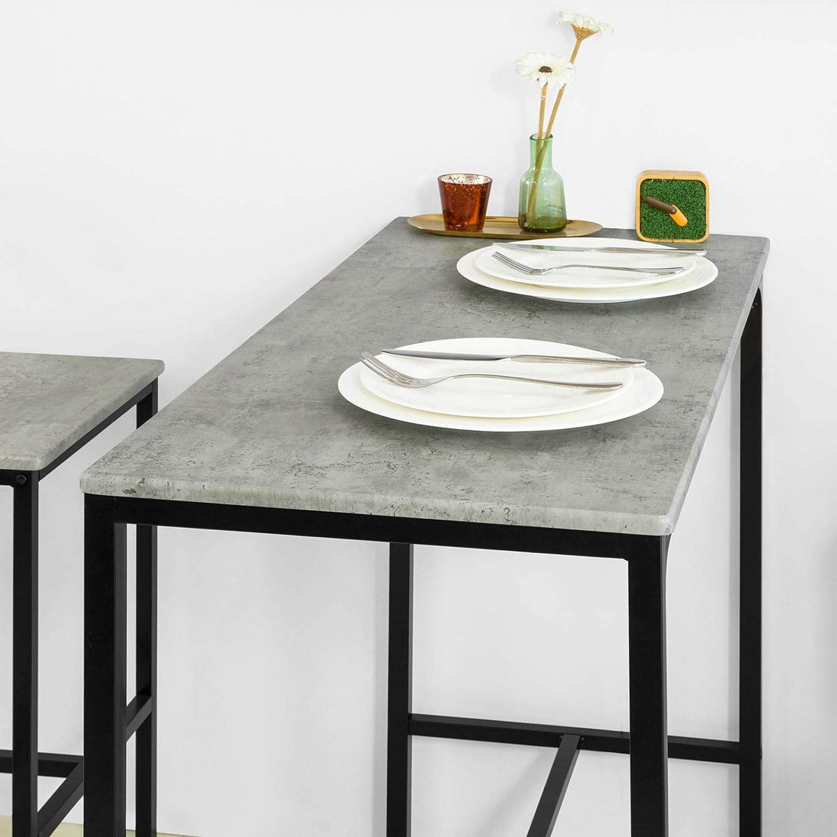 Bartisch mit 4 Hockern | Bartisch set | 5-teilig | OGT14 - Palo24