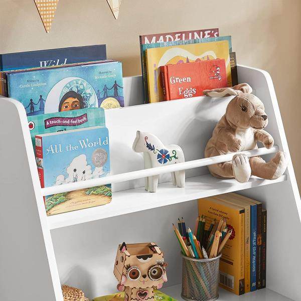 Kinderbücherregal | Spielzeugregal | Aufbewahrungsregal Für Kinder | KMB34-W - Palo24