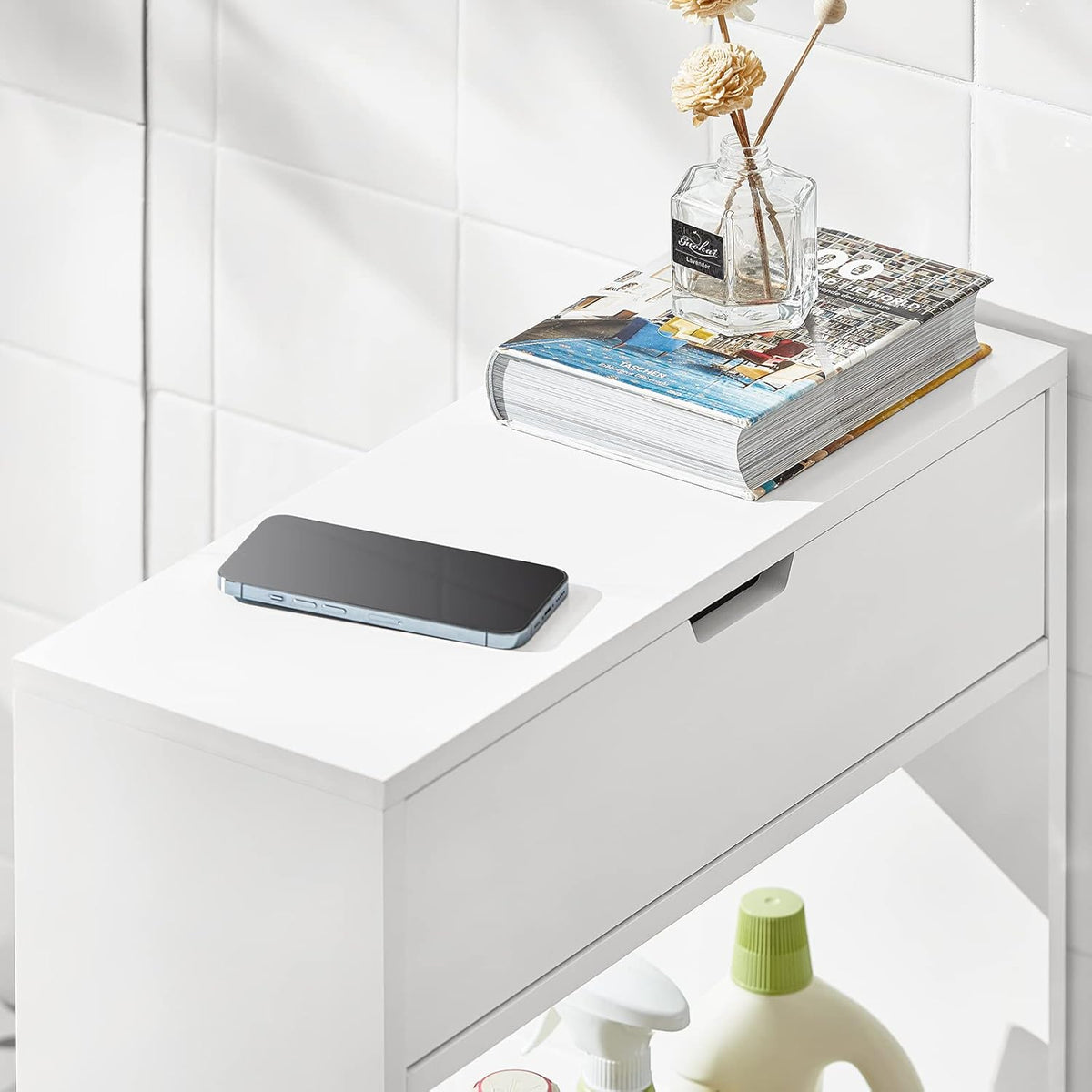 Nischenregal | Badezimmerschrank | Nischenschrank Weiss BZR48-W - Palo24