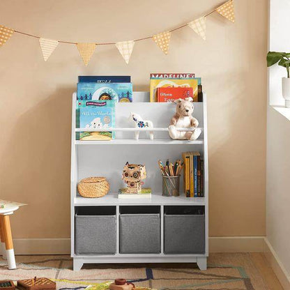 Kinderbücherregal | Spielzeugregal | Aufbewahrungsregal Für Kinder | KMB34-W - Palo24
