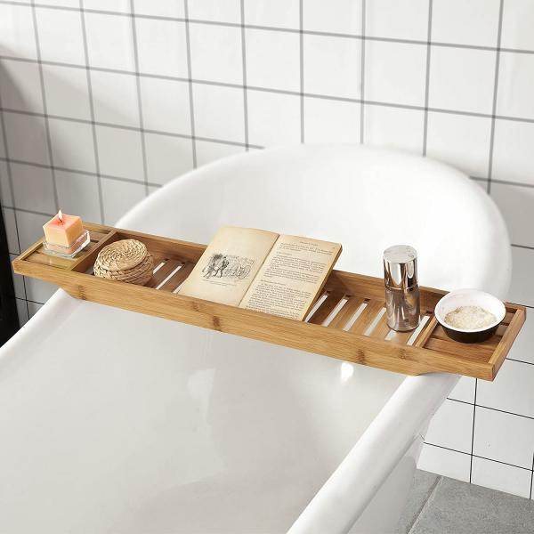 80cm Lang Badewannenablage Badewannenbrett Bambus - Palo24